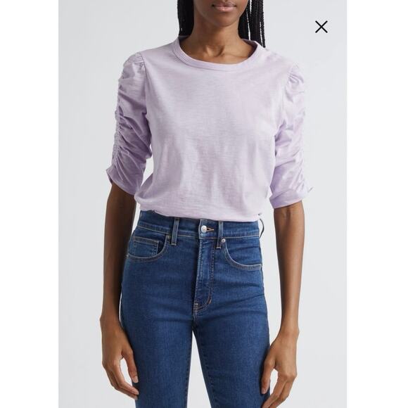 NWOT Veronica Beard Waldorf Top in Soft Lilac SZ XS - Picture 1 of 7